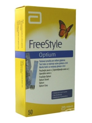 Free Style Optium 50 test strips